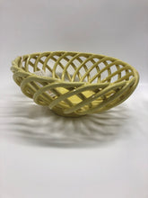 Load image into Gallery viewer, Woven Ceramic Fruit Bowl - Small - Lemon