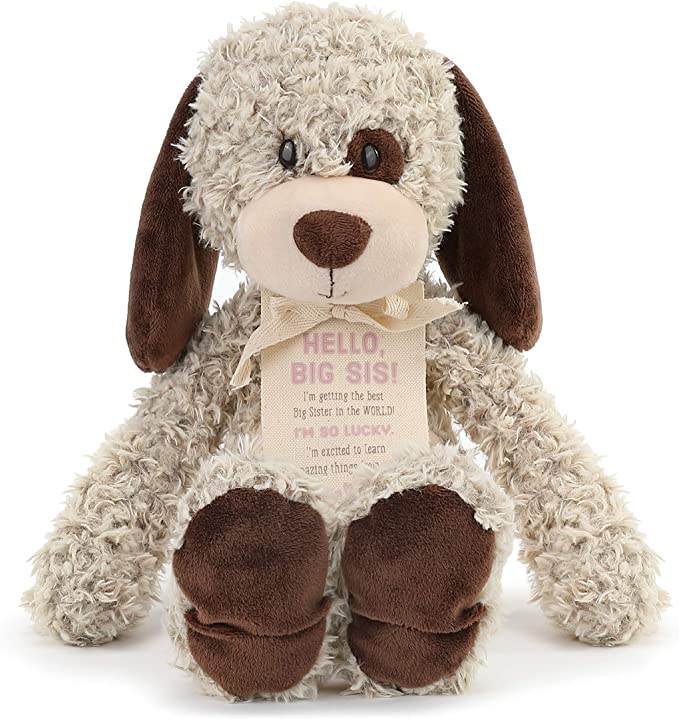 Demdaco-Hello Big Sis Stuffed Puppy