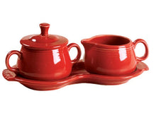 Load image into Gallery viewer, Fiesta Cream &amp; Sugar Tray Set
