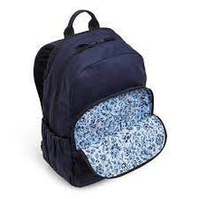 Load image into Gallery viewer, Vera Bradley Campus Backpack - Classic Navy
