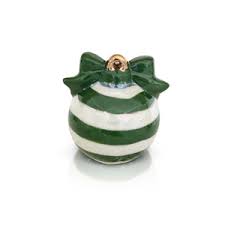 Nora Fleming Mini Green Stripe Ornament