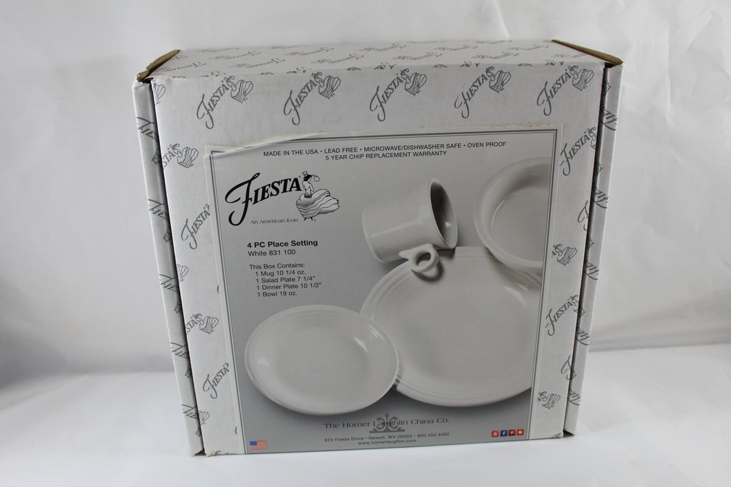 Fiesta 4 PC Place Setting White Color