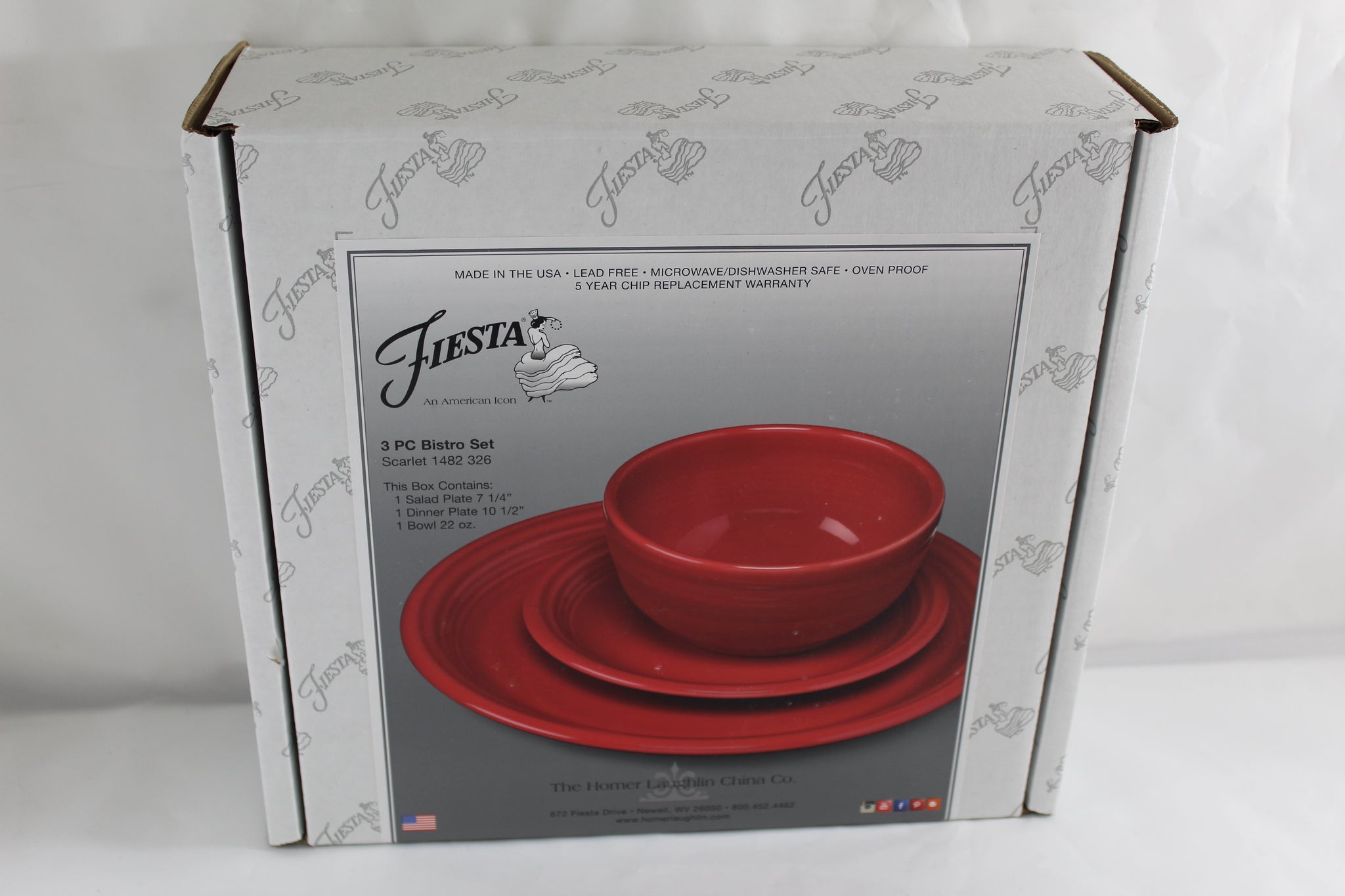 piece fiesta bistro dinner plate