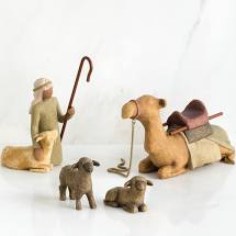 Willow Tree® Figurine - Shepherd and Stable Animals