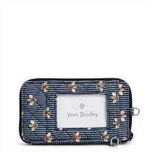 Load image into Gallery viewer, Vera Bradley RFID  Smartphone Wristlet - Bees Navy
